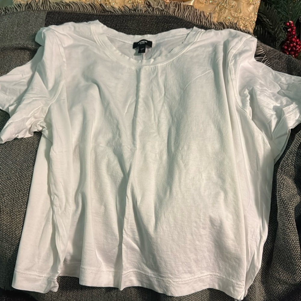 A white crop top